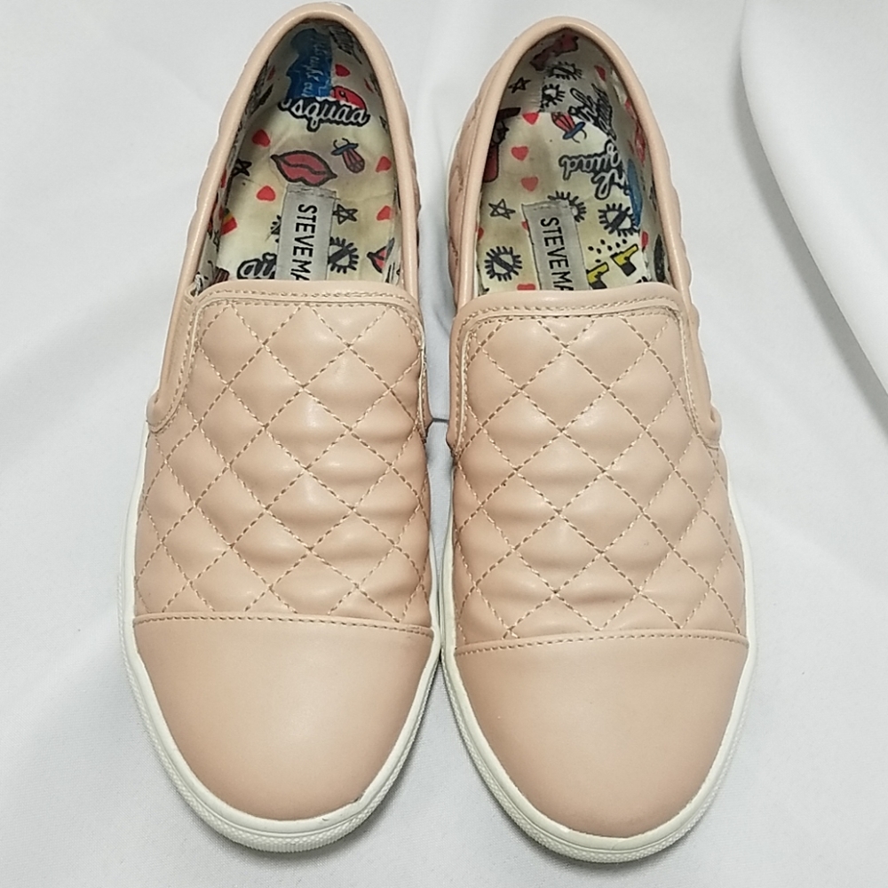 Steve Madden Girl's Quilted Slip On Casual Shoe
